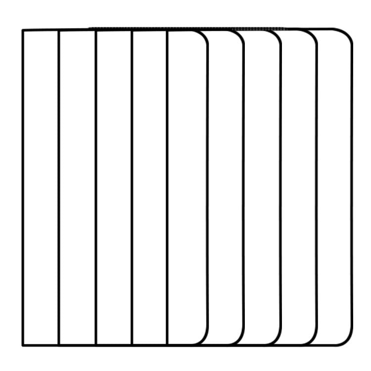 XDcase 5 PCS/Pack Silk-Printed HD Tempered Glass Film