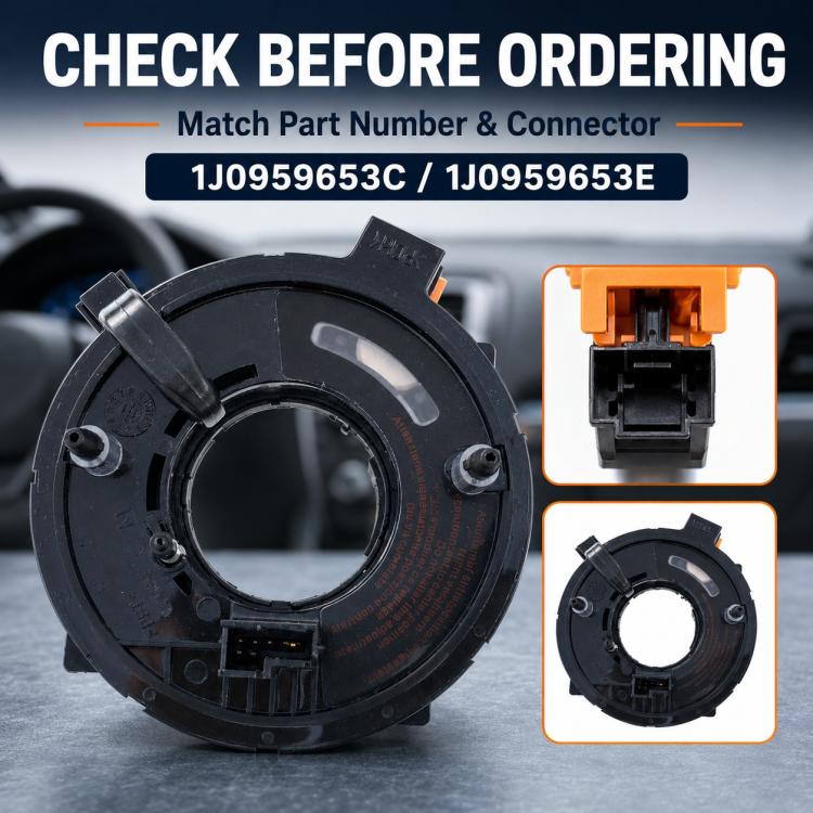 Car Steering Wheel Airbag Clock Spring Spiral Cable 1J0959653C