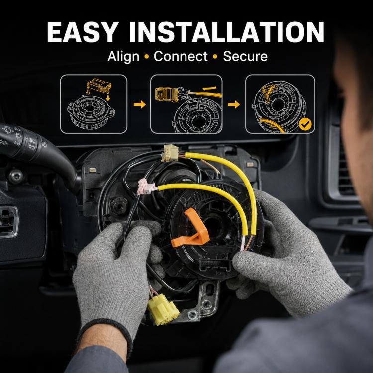 Car Steering Wheel Airbag Clock Spring Spiral Cable 25966963