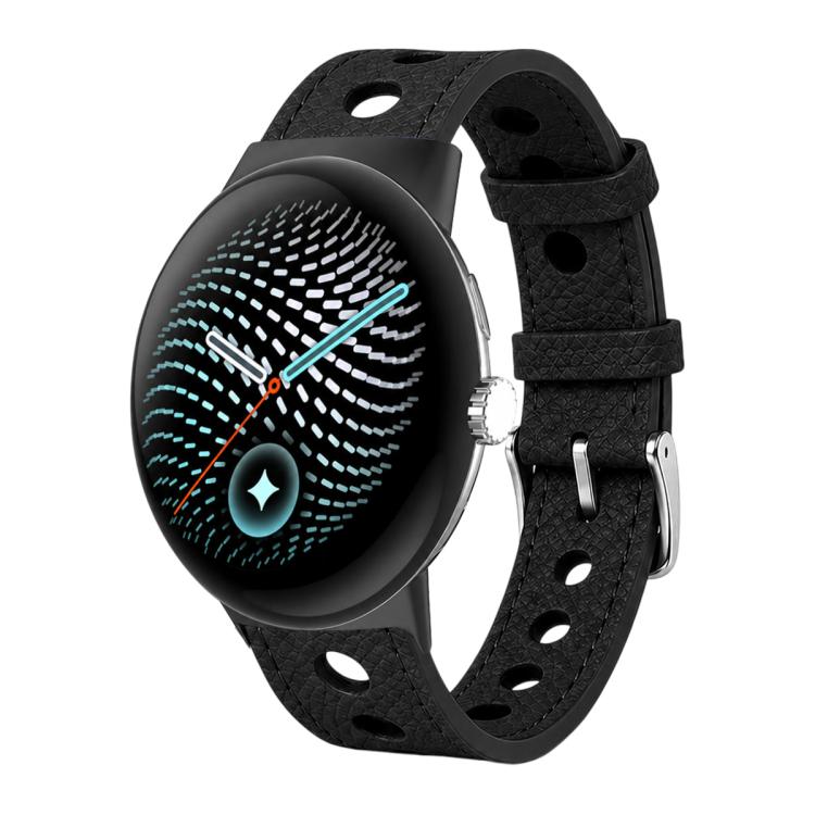xDfind Hole Palm Texture Vegan Leather Watch Band