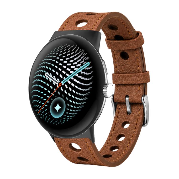xDfind Hole Palm Texture Vegan Leather Watch Band