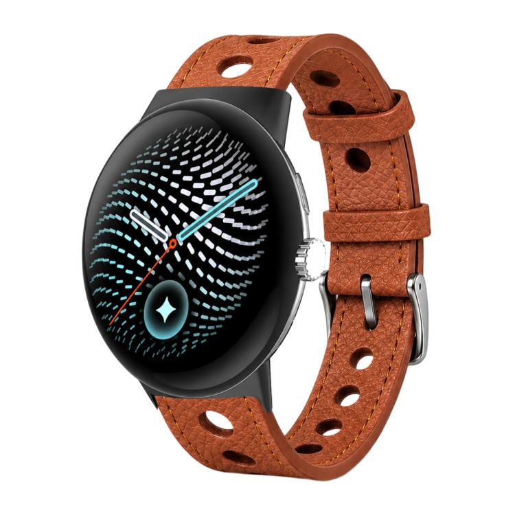 xDfind Hole Palm Texture Vegan Leather Watch Band