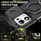 Sliding Camshield Ring Holder Phone Case — For Honor 600 Smart 5G
