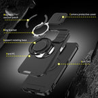 Sliding Camshield Ring Holder Phone Case — Blue