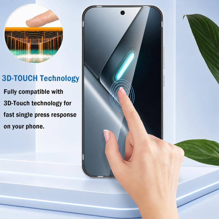 XDcase 2 PCS/Pack Silk-Printed HD Tempered Glass Film Support Fingerprint Unlock