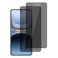 XDcase 2 PCS/Pack Silk-Printed Anti-Spy Tempered Glass Screen Protector Support Fingerprint Unlock