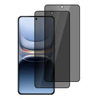 XDcase 2 PCS/Pack Silk-Printed Anti-Spy Tempered Glass Screen Protector Support Fingerprint Unlock