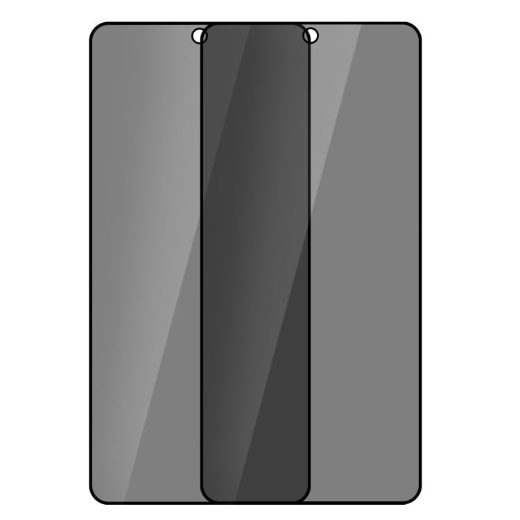 XDcase 2 PCS/Pack Silk-Printed Anti-Spy Tempered Glass Screen Protector Support Fingerprint Unlock