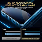 XDcase 2 PCS/Pack Silk-Printed Anti-Spy Tempered Glass Screen Protector Support Fingerprint Unlock