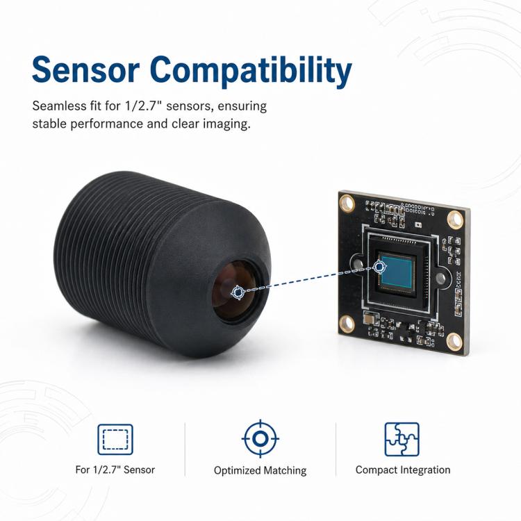 6.2mm M7 Cone Fixed Focus Lens Small Camera Module For Optical Lens