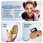 G62 Pro 0.97 inch Flip Screen 1080P HD Pixel Keychain Retro Mini Thumb Camera — view 9