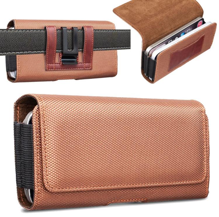 BFB22 Oxford Fabric Double-Layer Horizontal Phone Waist Bag — view 11