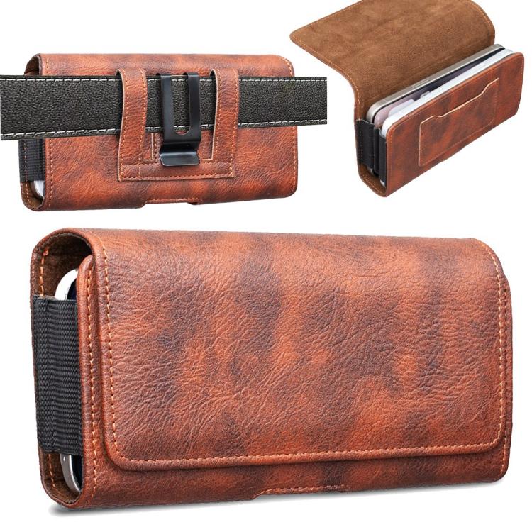 BFB23 Rhino Texture Double-Layer Horizontal Phone Waist Bag — view 11
