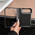 Folding Shaft Magnetic Litchi Texture Leather Phone Case