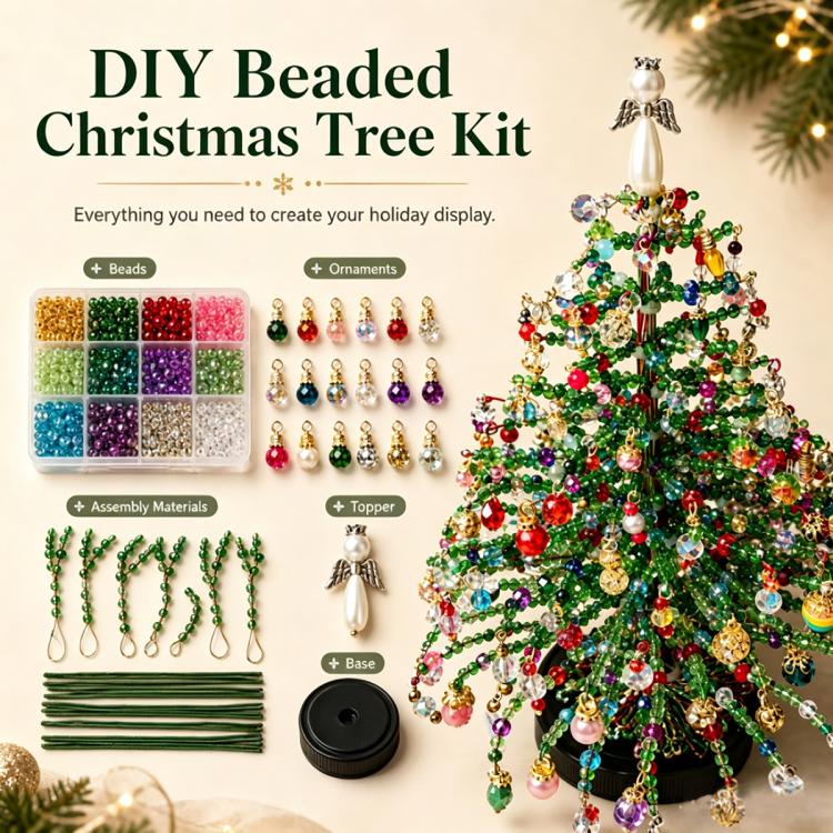 DIY Beaded Christmas Tree Kit — Winter Magic
