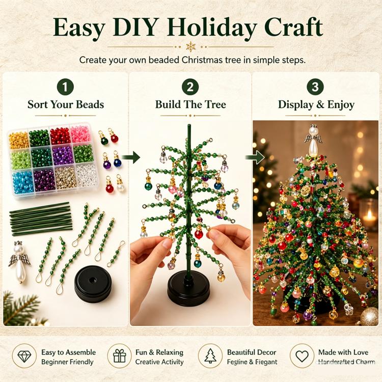 DIY Beaded Christmas Tree Kit — view 6