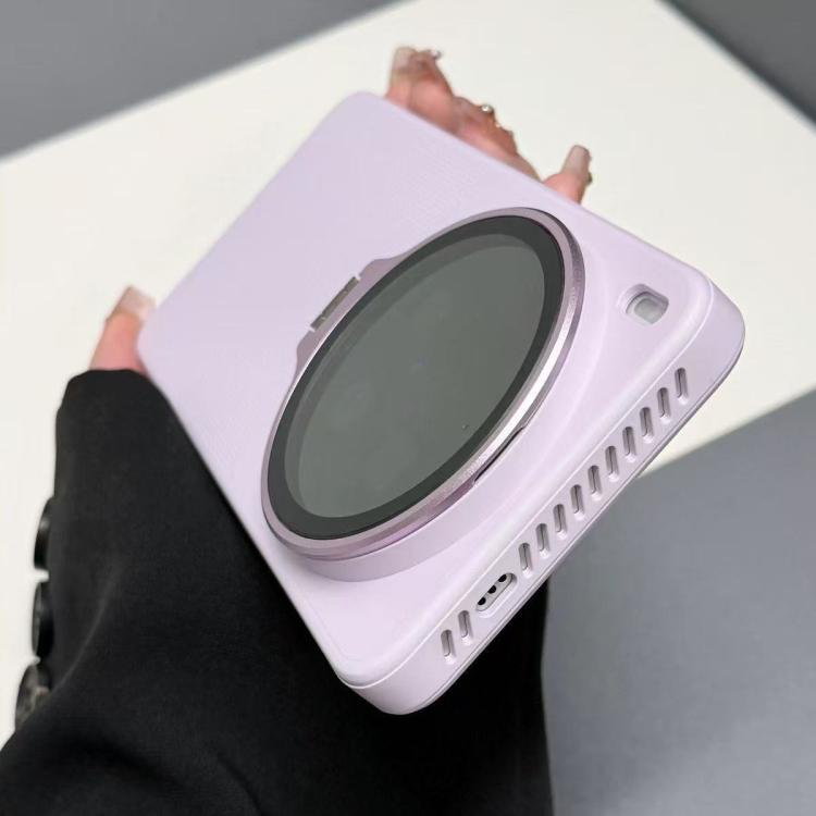 Flip-Out Camera Cover Stand Honeycomb Cooling Phone Case