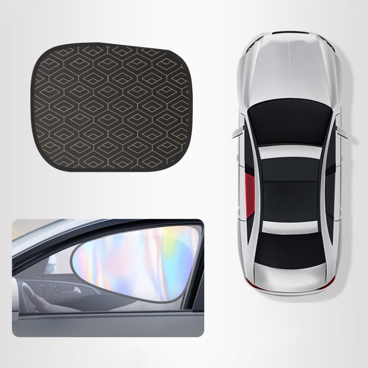 Universal Car Laser Privacy Curtain Window Shade Blackout Hheat-insulating Sunshade — Rear Row 1 Pair