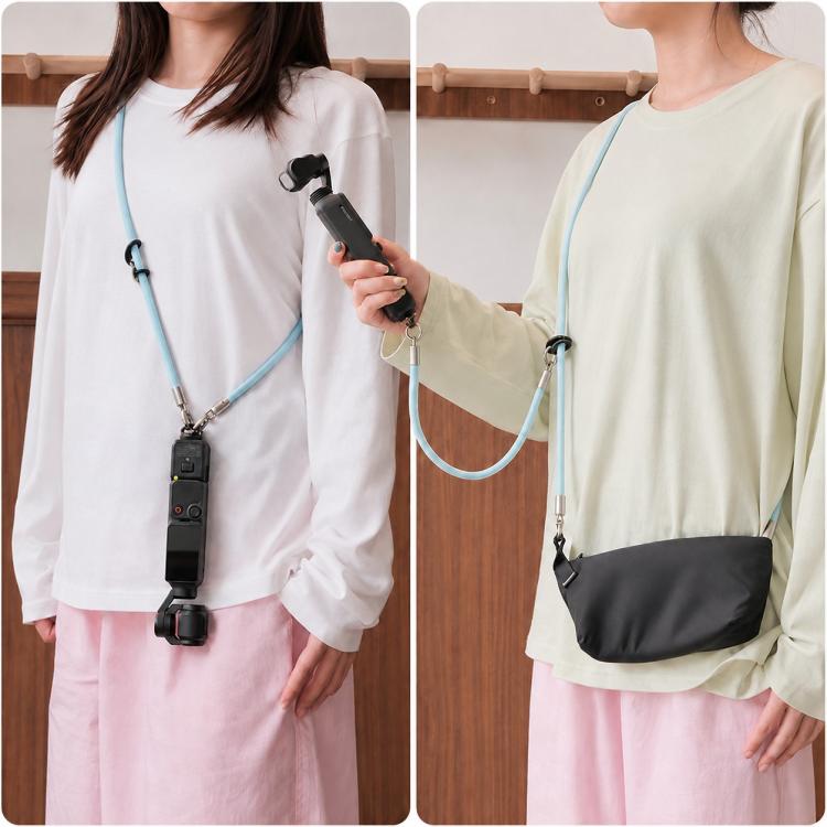 Xasurg Camera Lanyard Adjustable Crossbody Strap For DJI Osmo Pocket 4 / 3 — Beige