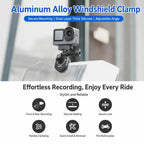 Xasurg Universal Action Camera Motorcycle Windshield Clamp Mount — view 3
