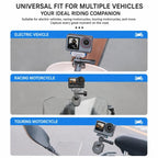 Xasurg Universal Action Camera Motorcycle Windshield Clamp Mount — view 8
