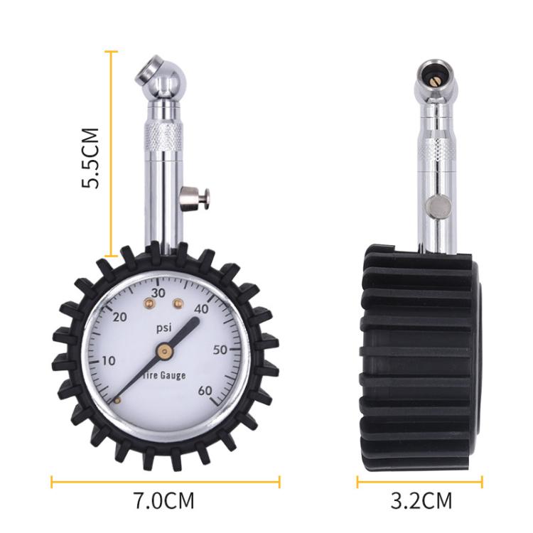 Car High Precision Metal Tire Pressure Gauge