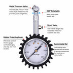 Car High Precision Metal Tire Pressure Gauge