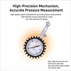 Car High Precision Metal Tire Pressure Gauge