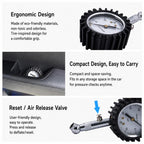 Car High Precision Metal Tire Pressure Gauge