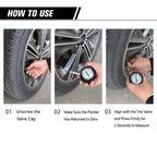 Car High Precision Metal Tire Pressure Gauge
