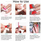 12 PCS/Sheet Waterproof Solid-Color Glitter Nail Stickers — view 16