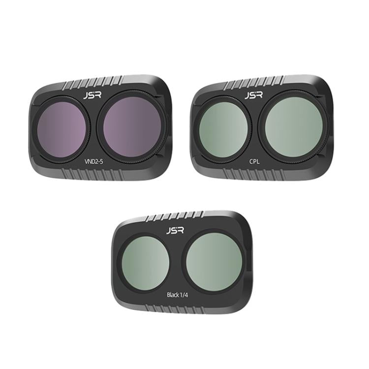 For DJI Osmo Pocket 4P JSR KB Series Clip-on Camera Lens Filter — 3 in 1 UV ND8/16