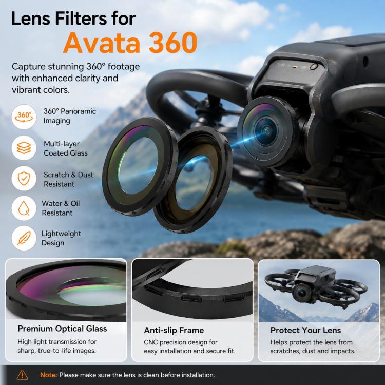 Panoramic Camera Replacement Lens Set with Tool — 2 Sets