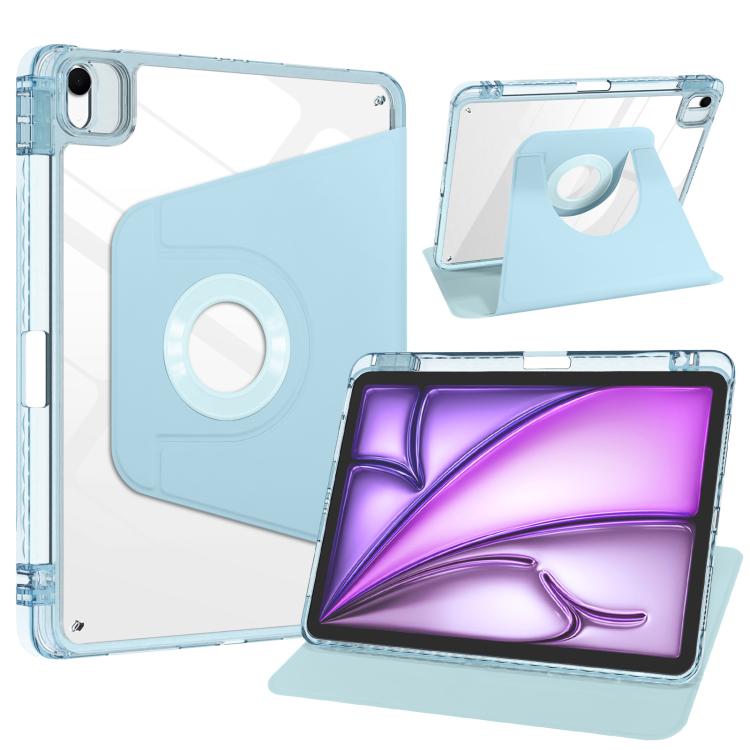 Magnetic Detachable Dual-Clasp Acrylic Rotation Tablet Case