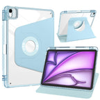 Magnetic Detachable Dual-Clasp Acrylic Rotation Tablet Case