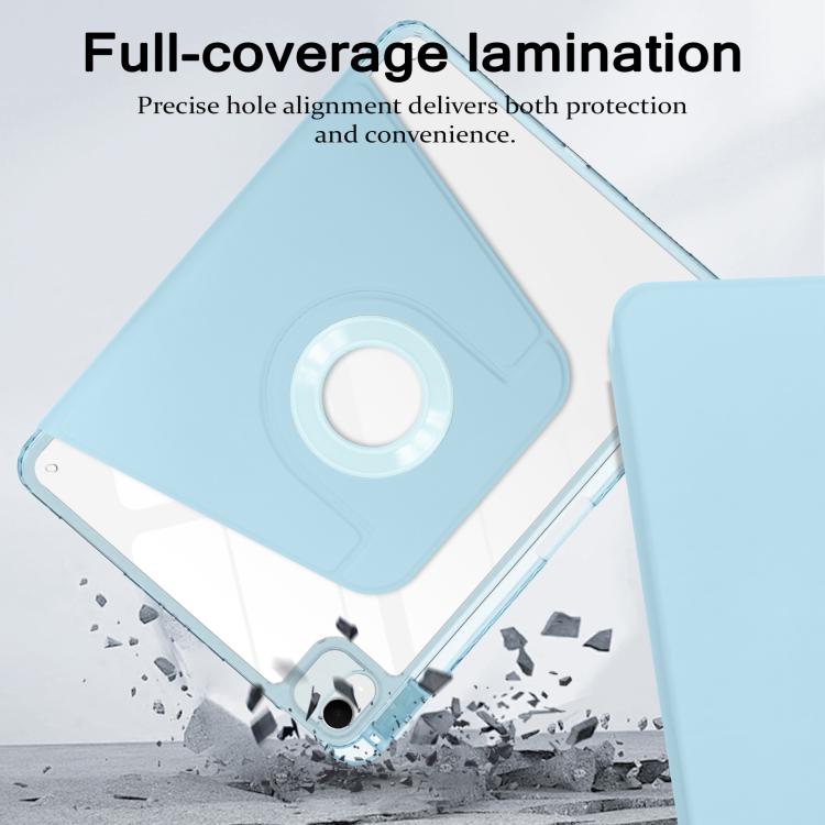 Magnetic Detachable Dual-Clasp Acrylic Rotation Tablet Case