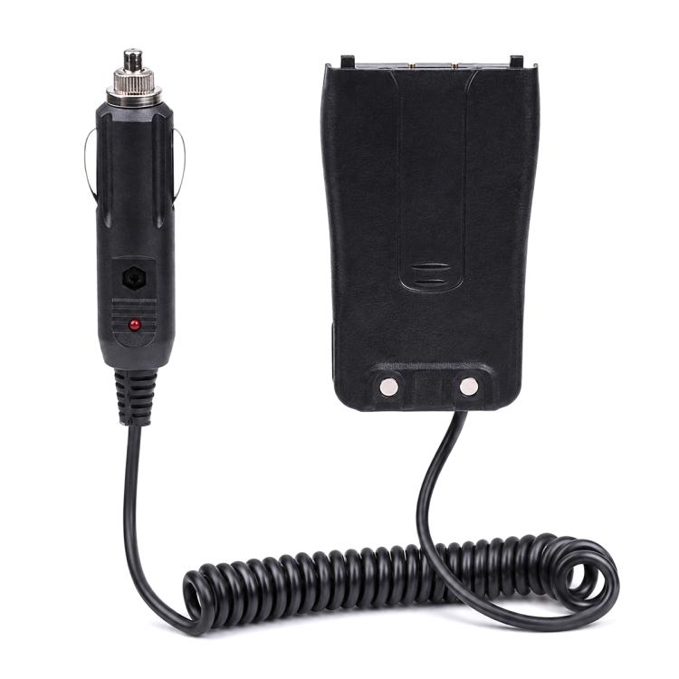 12V Car Cigarette Lighter Power Cable, Walkie-Talkie Coiled Power Cable Adapter