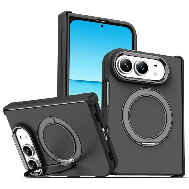 Armor-style Hinge Protection Magnetic Ring Holder Phone Case