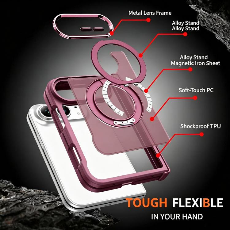 Armor-style Hinge Protection Magnetic Ring Holder Phone Case