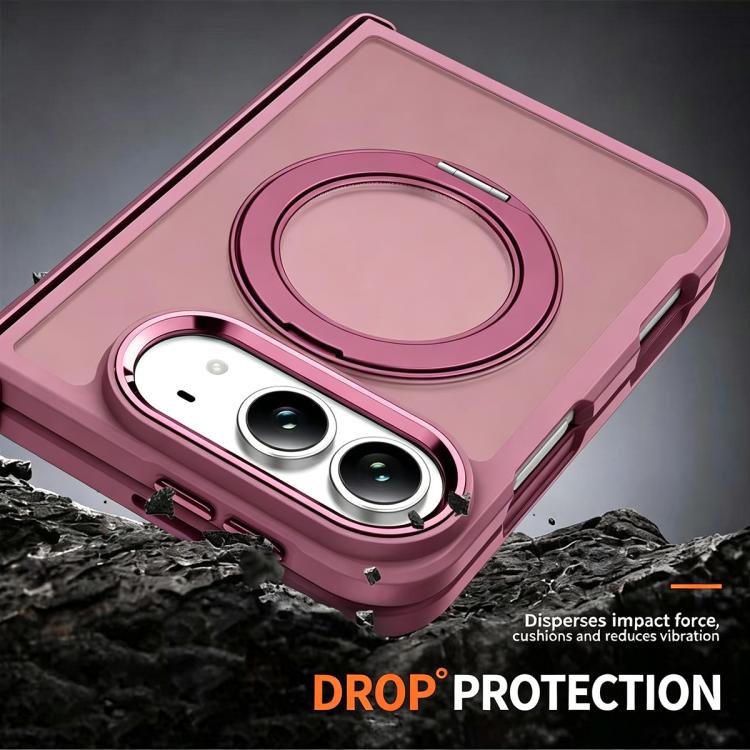 Armor-style Hinge Protection Magnetic Ring Holder Phone Case
