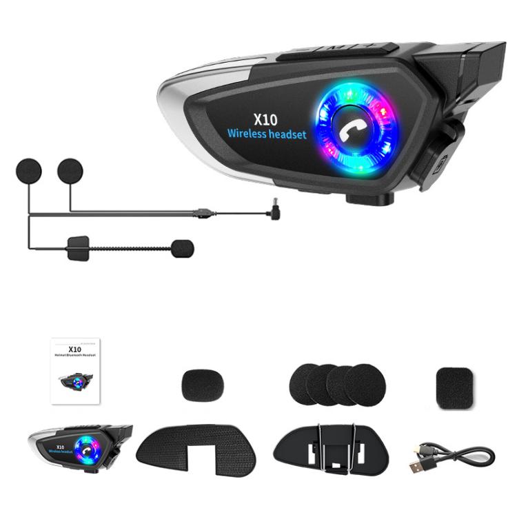 X10 Motorcycle Helmet Waterproof Bluetooth Earphone