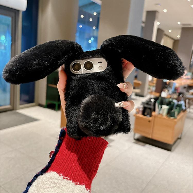 Foldable Plush Rabbit TPU Phone Case