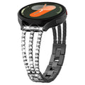 xDfind Universal Flat End Three Diamond Metal Watch Band