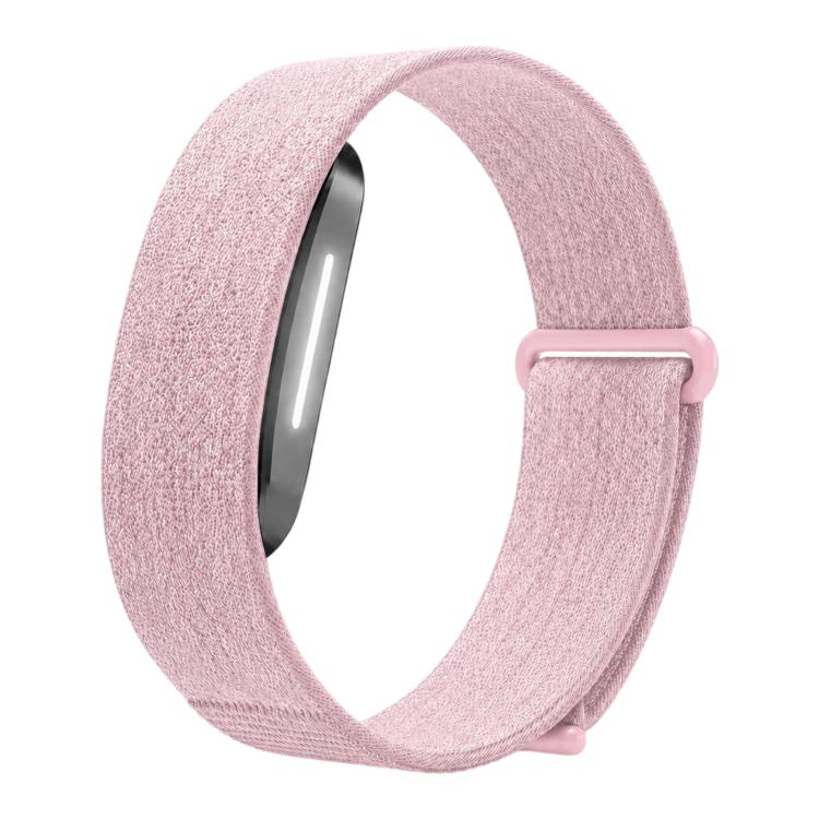 xDfind Woven Nylon Hook and Loop Fastener Watch Band — Dark Red
