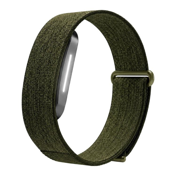 xDfind Woven Nylon Hook and Loop Fastener Watch Band — Pink