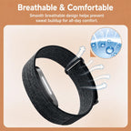 xDfind Woven Nylon Hook and Loop Fastener Watch Band