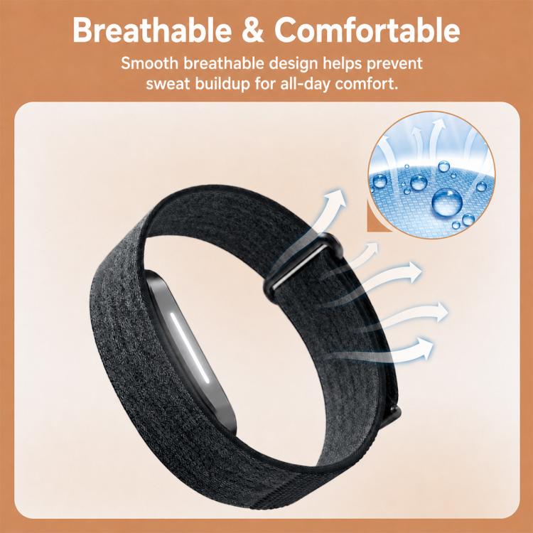 xDfind Woven Nylon Hook and Loop Fastener Watch Band