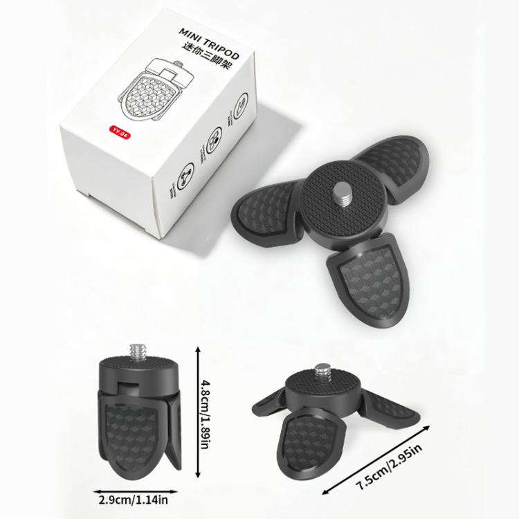Portable Mini Tripod Desktop Holder with 1/4 inch Screw — Magnetic Version