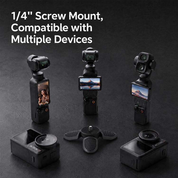 Portable Mini Tripod Desktop Holder with 1/4 inch Screw — view 7