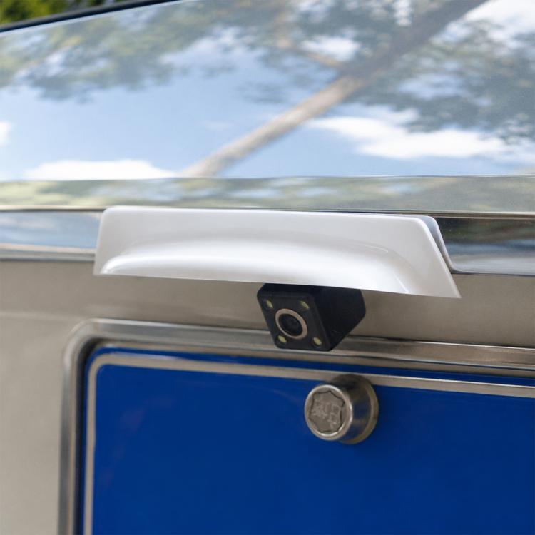 Car Reverse Camera Rain Shield Guard — Black